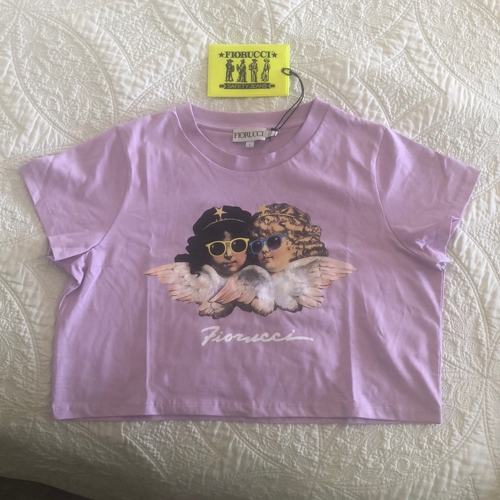 Never worn. Cropped size large.